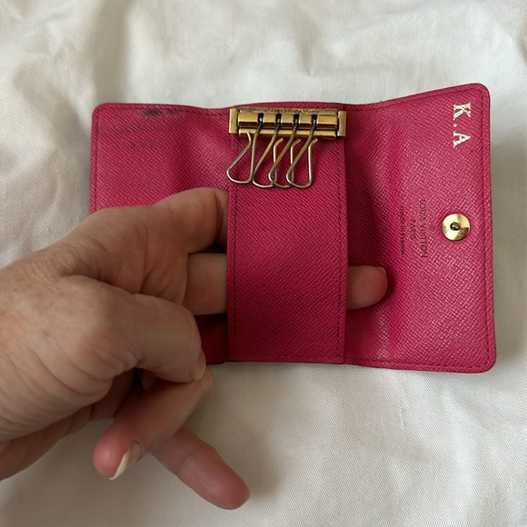 LOUIS VUITTON Murakami Monogram Multicles black/pink Key Vintage Authentic - Picture 6 of 7